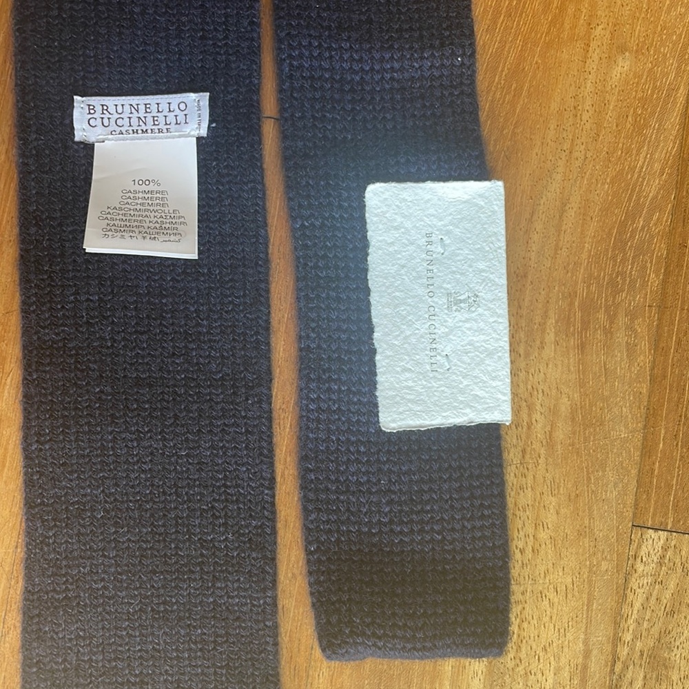 Brunello Cucinelli tie new, navy blue